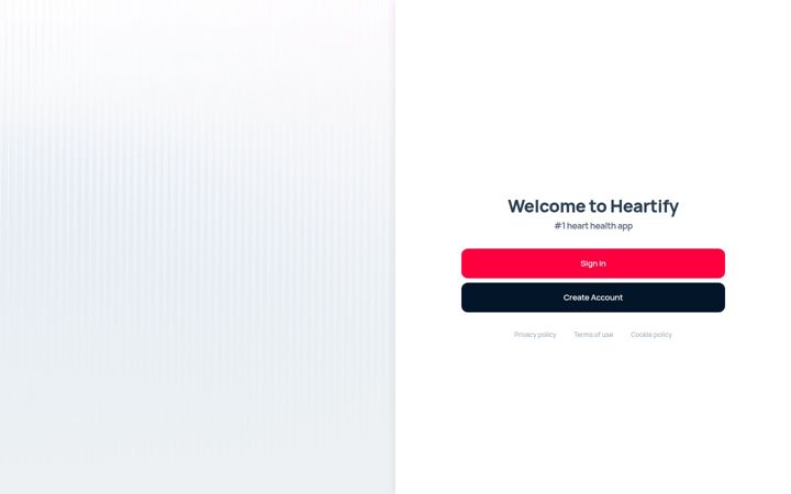 Screenshot of heartify.world