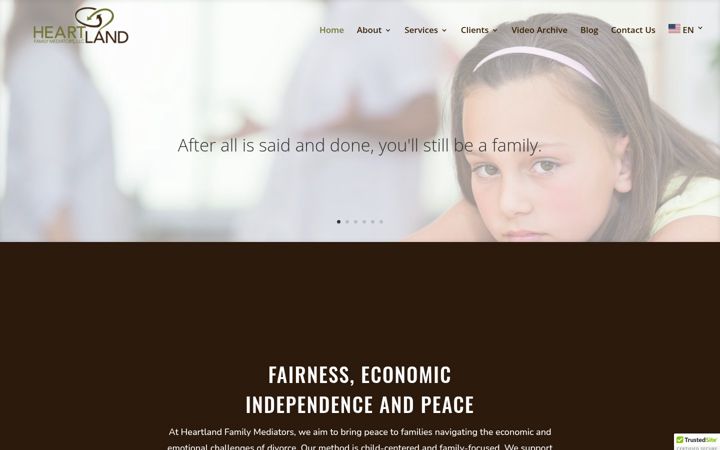 Screenshot of heartland-mediators.com