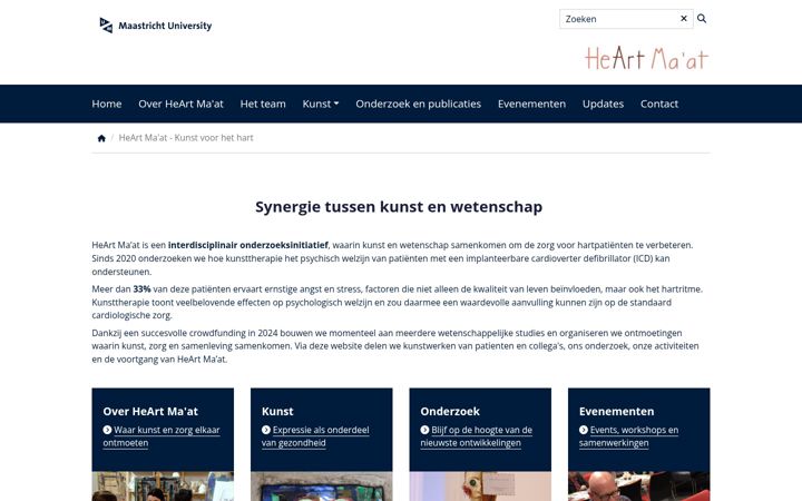 Screenshot of heartmaat.com