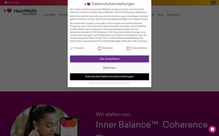 Screenshot ta' heartmathdeutschland.de