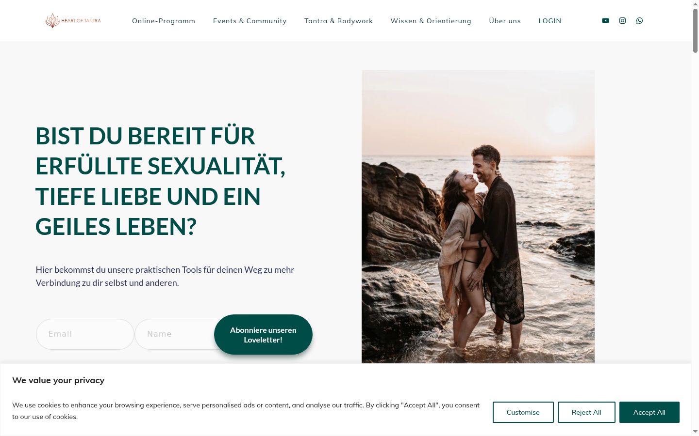 Screenshot tal-banner tal-kunsens muri qabel kwalunkwe interazzjoni