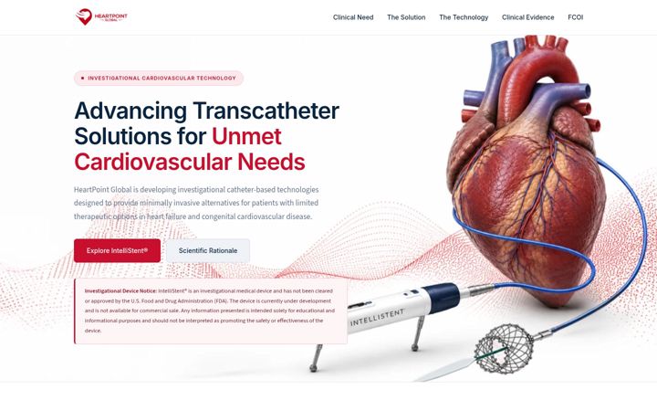 Screenshot of heartpointglobal.com