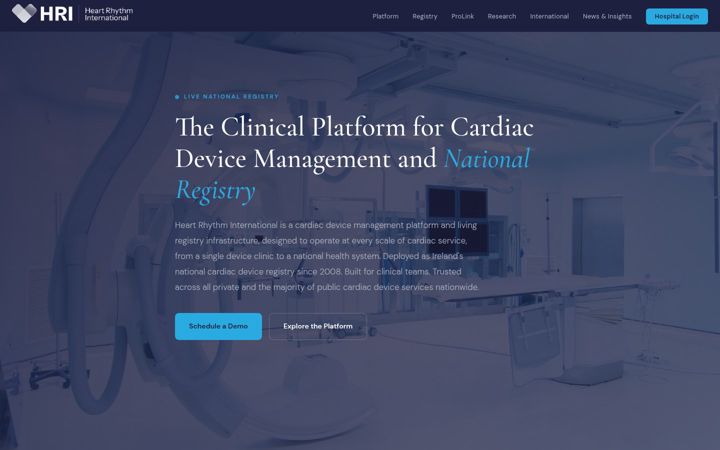 Screenshot of heartrhythmireland.com