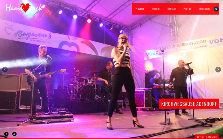 Screenshot of heartrockcafe.de