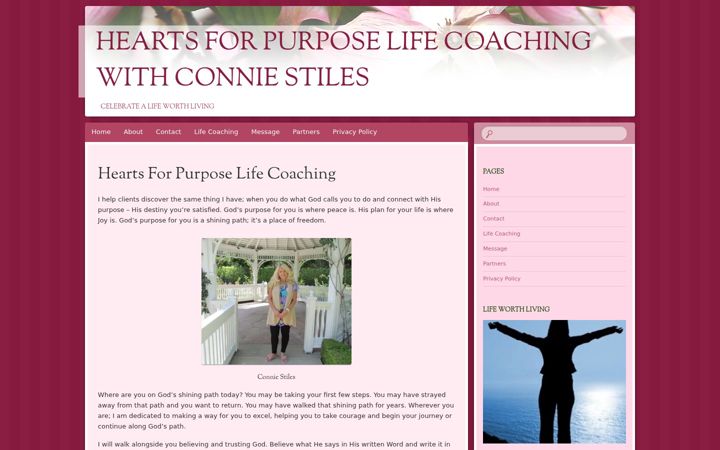 Screenshot of hearts4purpose.com