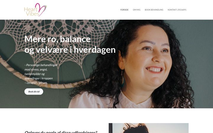 Screenshot of heartvibes.dk