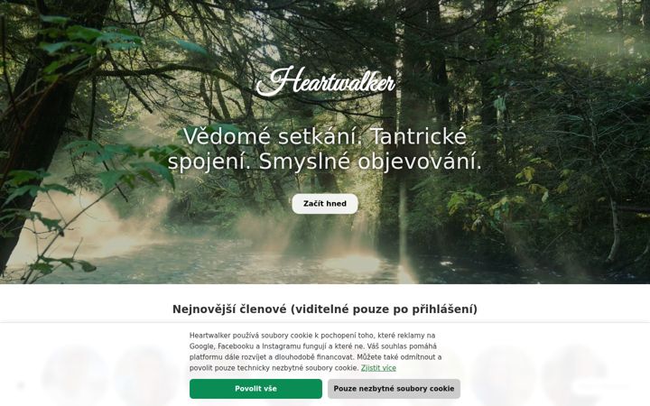 Screenshot of heartwalker.cz