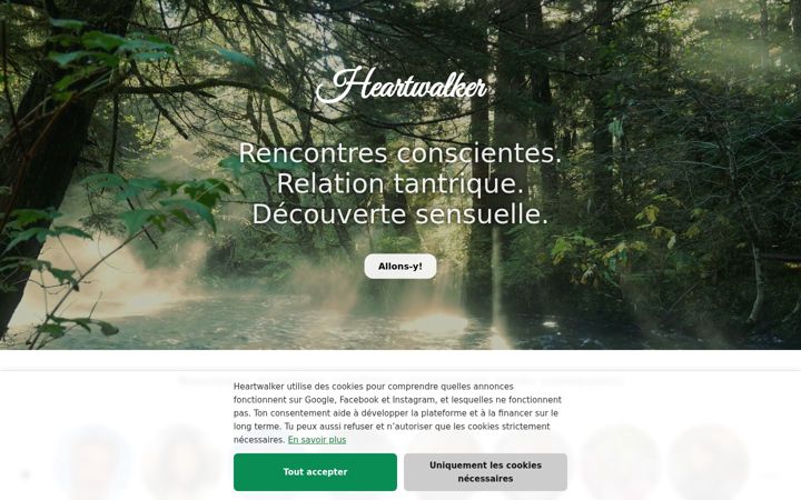 Screenshot of heartwalker.fr