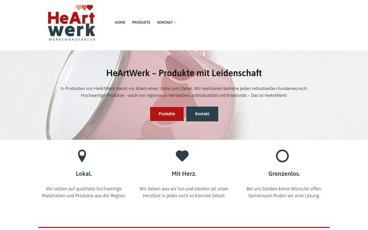 Screenshot of heartwerk-werbemanufaktur.de