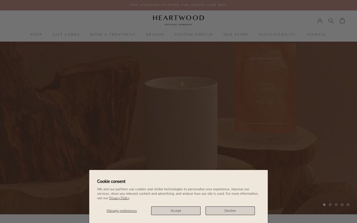 Capture d'écran de heartwoodco.com.au