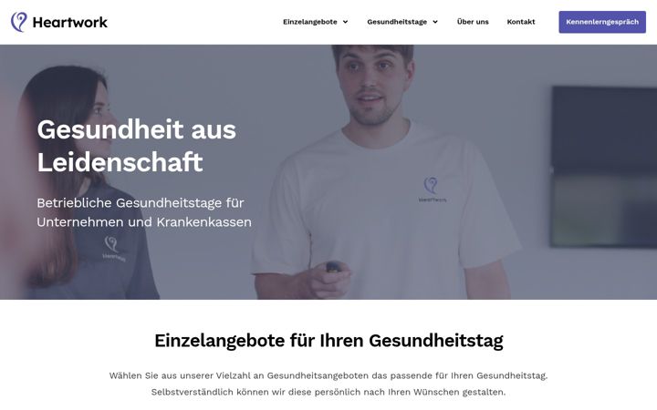 Zrzut ekranu heartwork-health.de