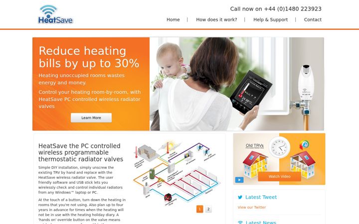 Screenshot of heat-save.com
