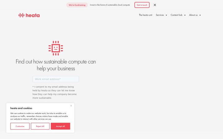 Screenshot of heata.co