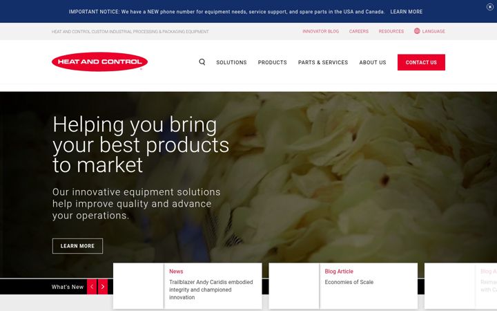 Screenshot of heatandcontrol.com