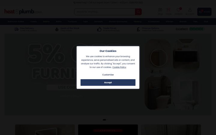 Screenshot of heatandplumb.com