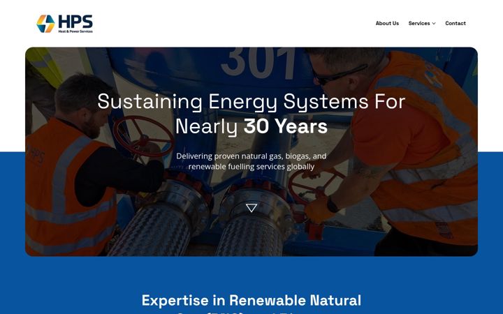 Screenshot of heatandpower.us
