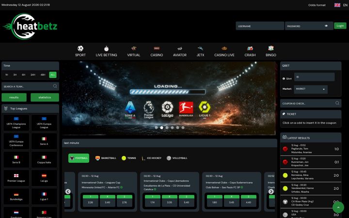 Screenshot of heatbetz.com