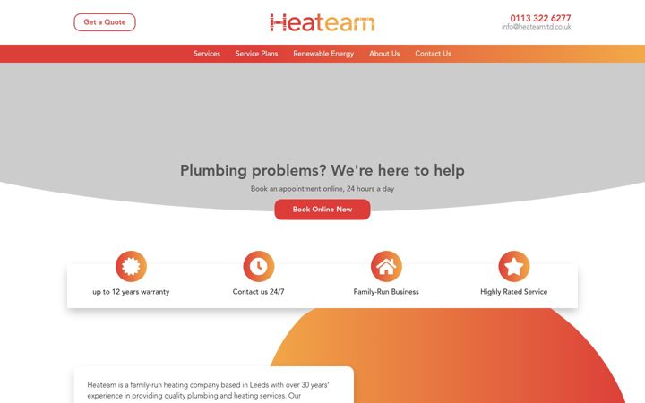Screenshot of heateamltd.co.uk