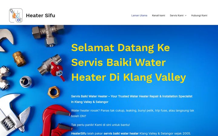 Screenshot of heatersifu.com