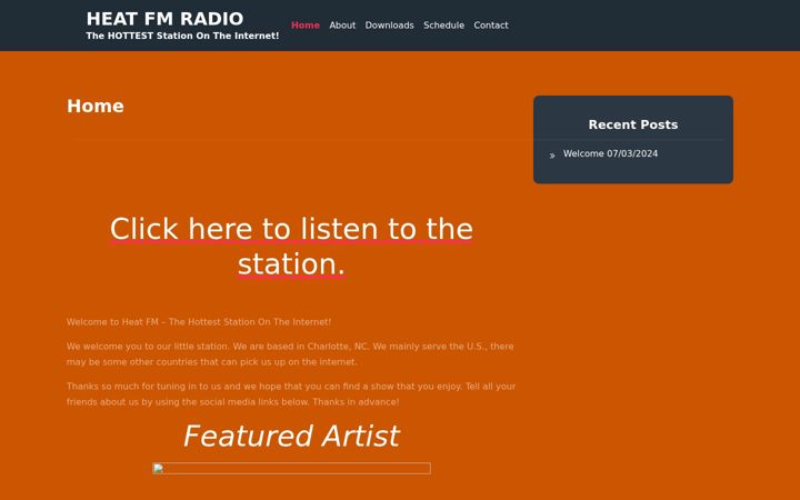 Screenshot of heatfmradio.com