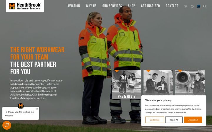 Screenshot of heathbrookltd.com