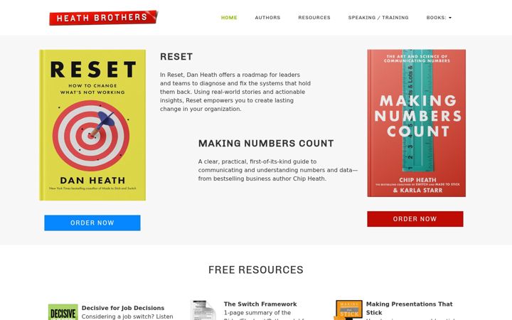 Screenshot of heathbrothers.com