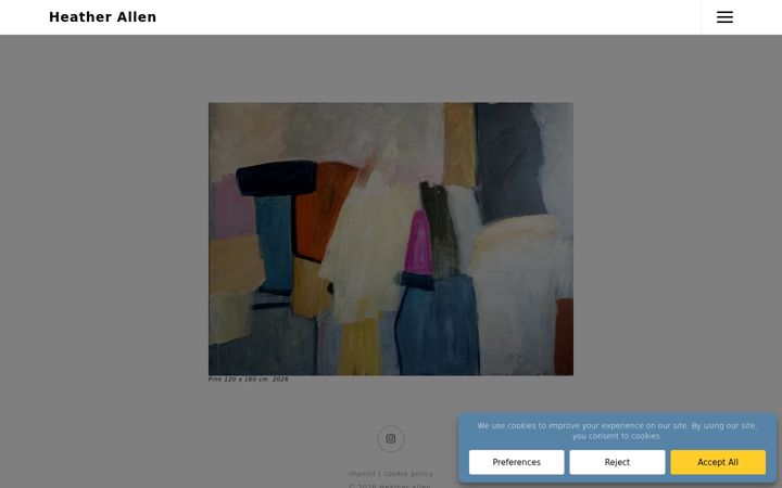Screenshot of heatherallen.net