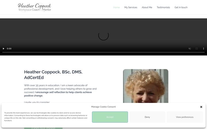 Screenshot of heathercoppock.co.uk