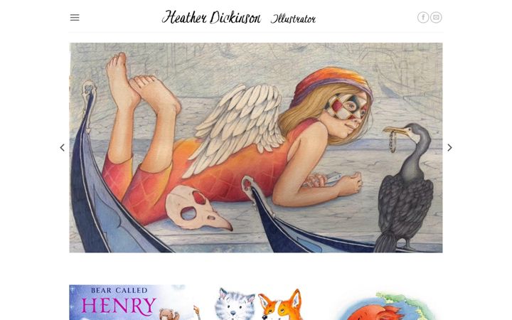 Screenshot of heatherdickinson.com