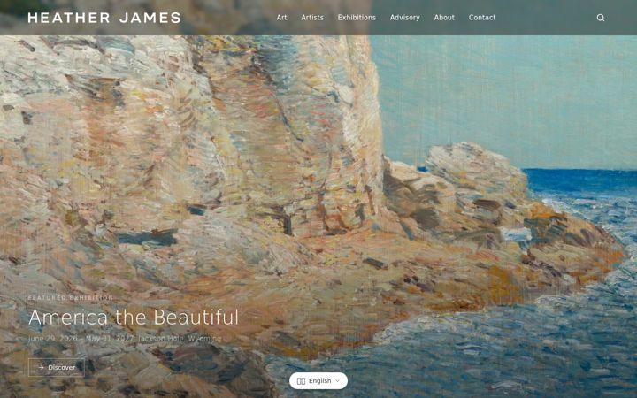 Screenshot of heatherjames.com