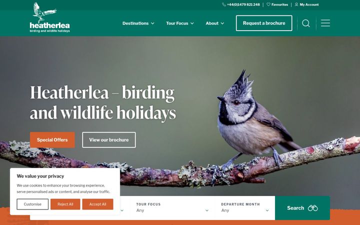 Screenshot of heatherlea.co.uk