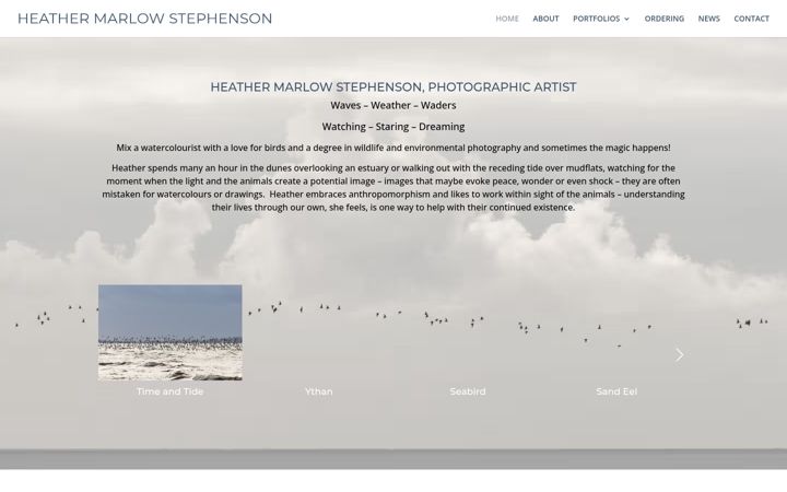 Screenshot of heathermarlowstephenson.co.uk