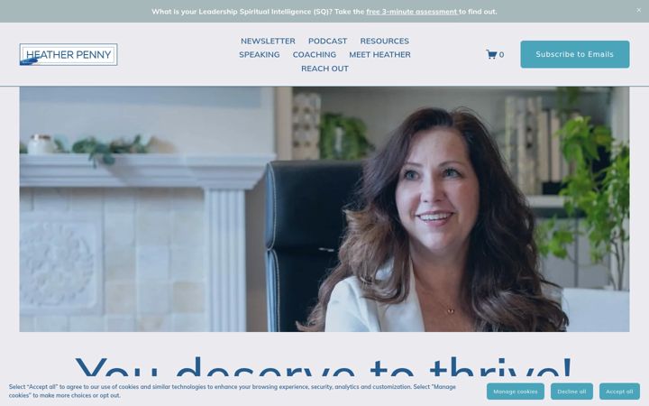 Screenshot of heatherpenny.com