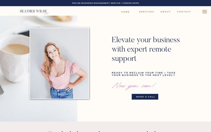 Screenshot of heatherwildeva.co.uk