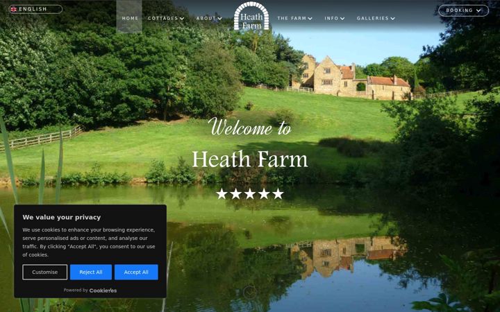 Screenshot of heathfarm.com