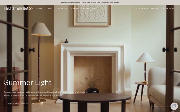 Screenshot of heathfield.co.uk