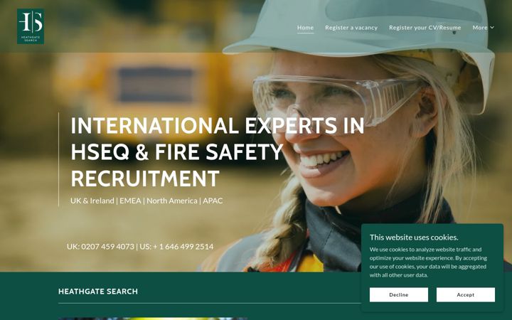 Screenshot of heathgatesearch.co.uk