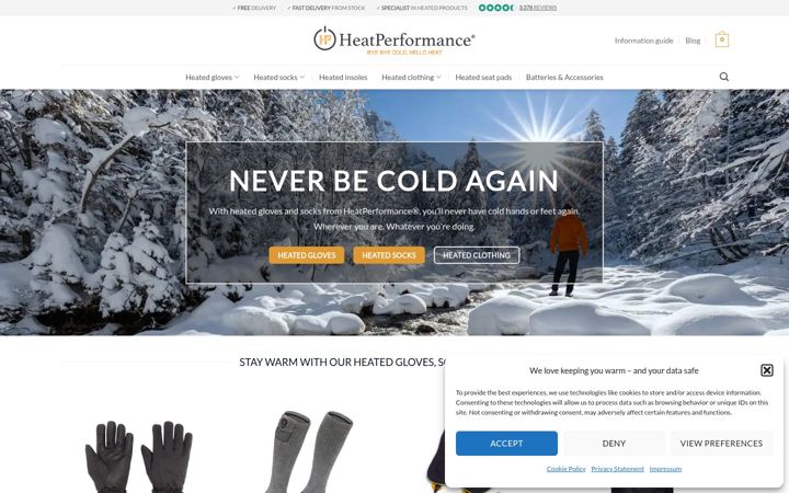 Screenshot of heatperformance.co.uk