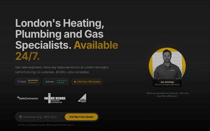 Screenshot of heatplex.com