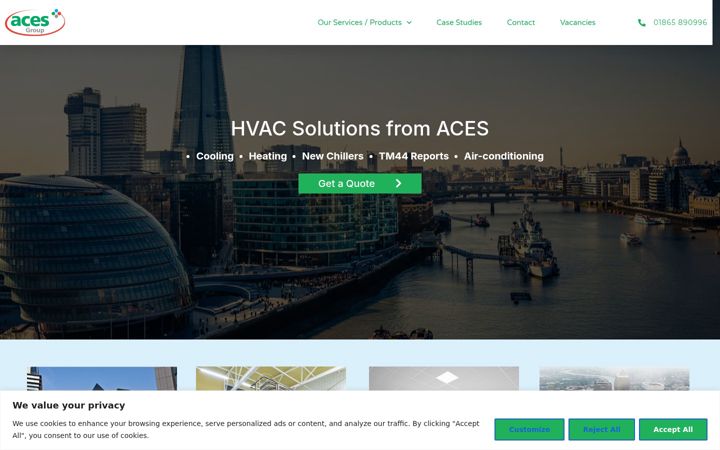 Screenshot of heatpumprental.co.uk
