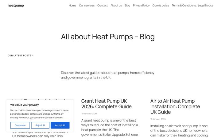 Screenshot of heatpumpseo.online