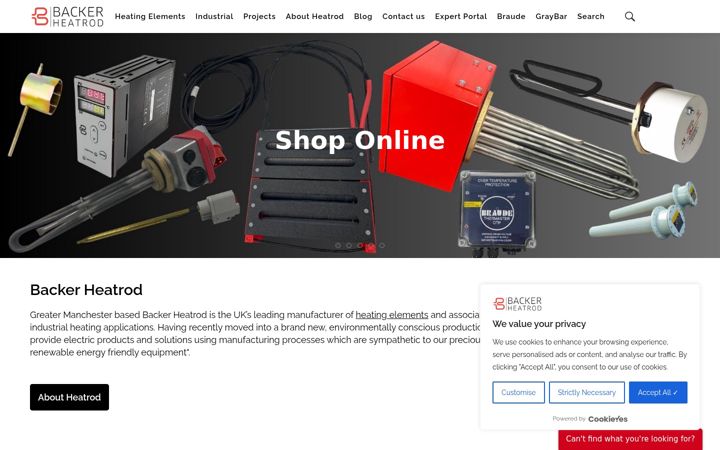 Screenshot of heatrod.com