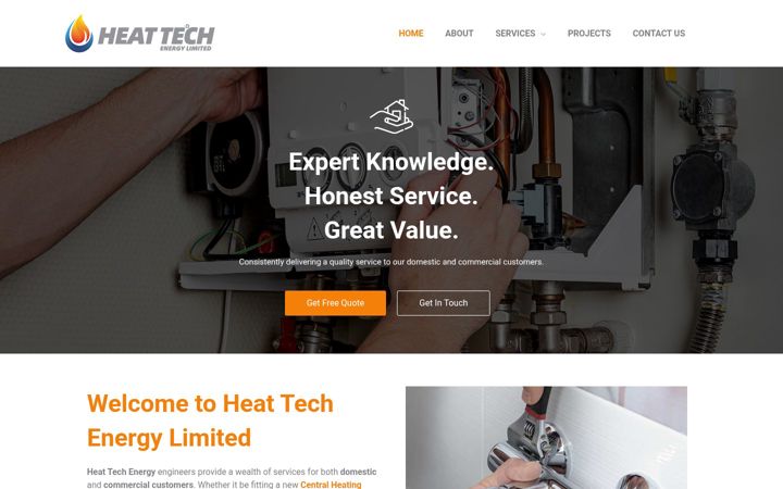 Screenshot of heattechenergy.co.uk