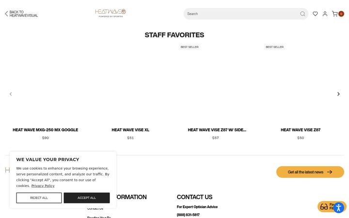 Screenshot of heatwavevisualrx.com