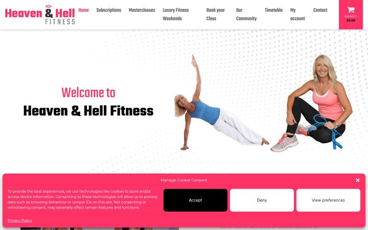 Screenshot of heavenandhellfitness.com