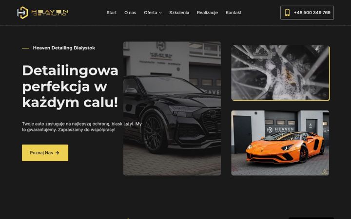 Screenshot of heavendetailing.pl