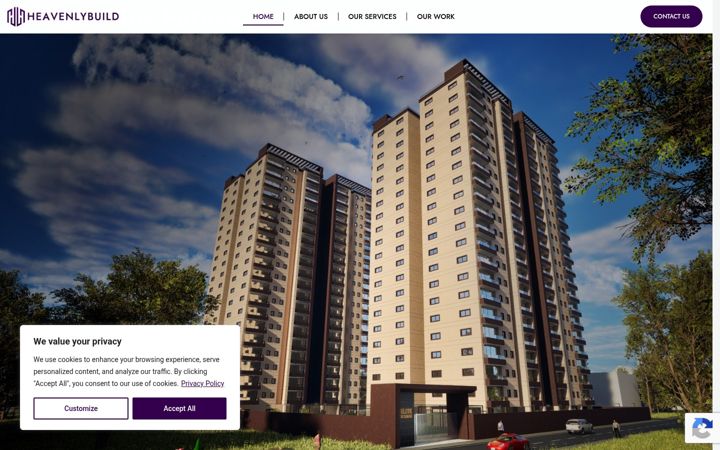 Screenshot of heavenlybuild.com