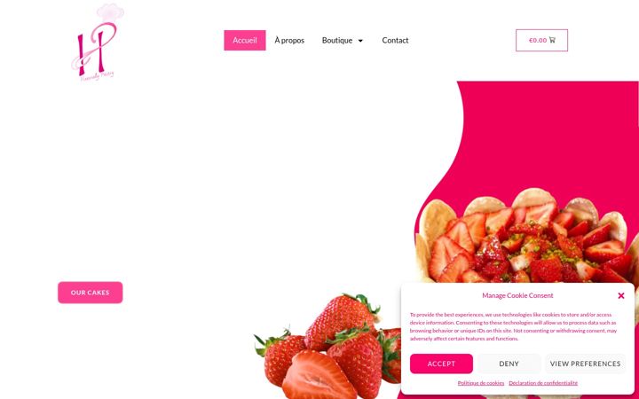 Screenshot of heavenlypastry.be