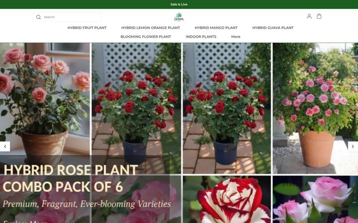 Screenshot of heavenplant.com
