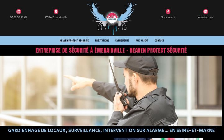 Screenshot of heavenprotectsecurite-77.fr